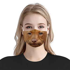Funny dog Face EZ06 1304 Face Mask