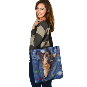 GERMAN SHEPHERD-The Rainbow-Cloth Tote Bag