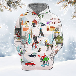 GREAT DANE-Winter Holiday Hoodie