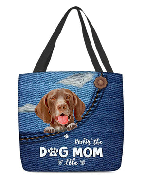 German Shorthaired Pointer-Dog Mom Life-Cloth Tote Bag