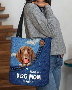 German Shorthaired Pointer-Dog Mom Life-Cloth Tote Bag