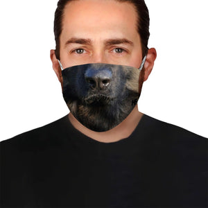 German Shepherd Face  EZ03 1504 Face Mask