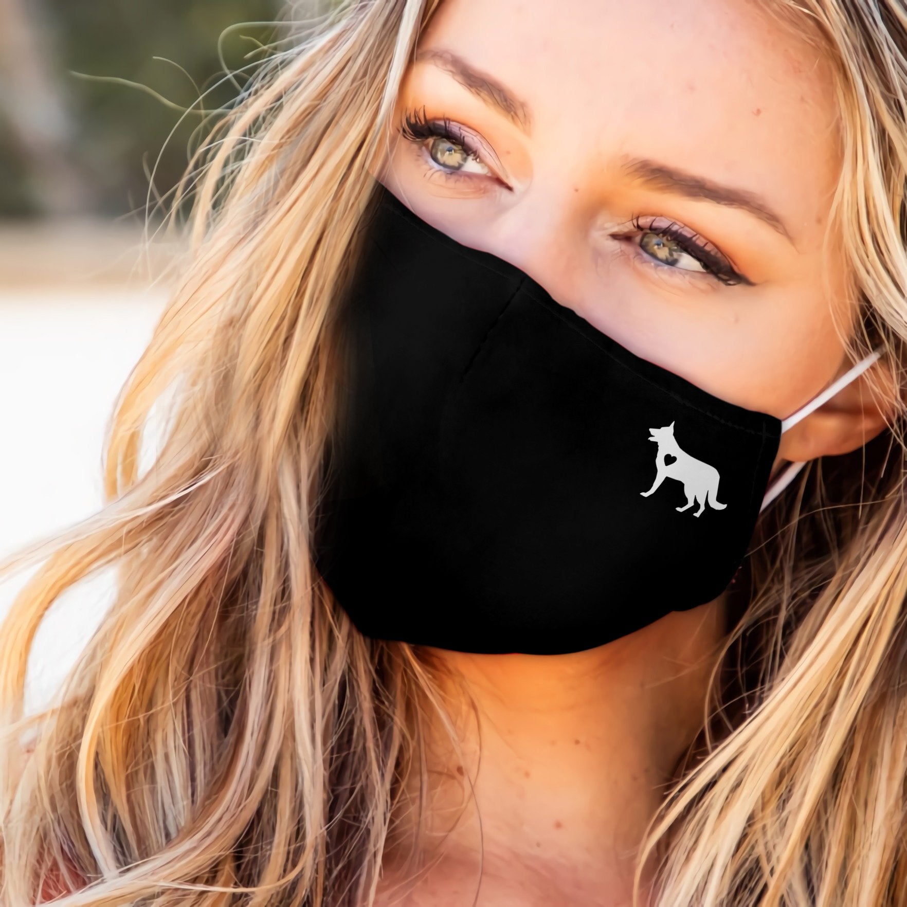 German Shepherd Heart EZ07 2707 Face Mask