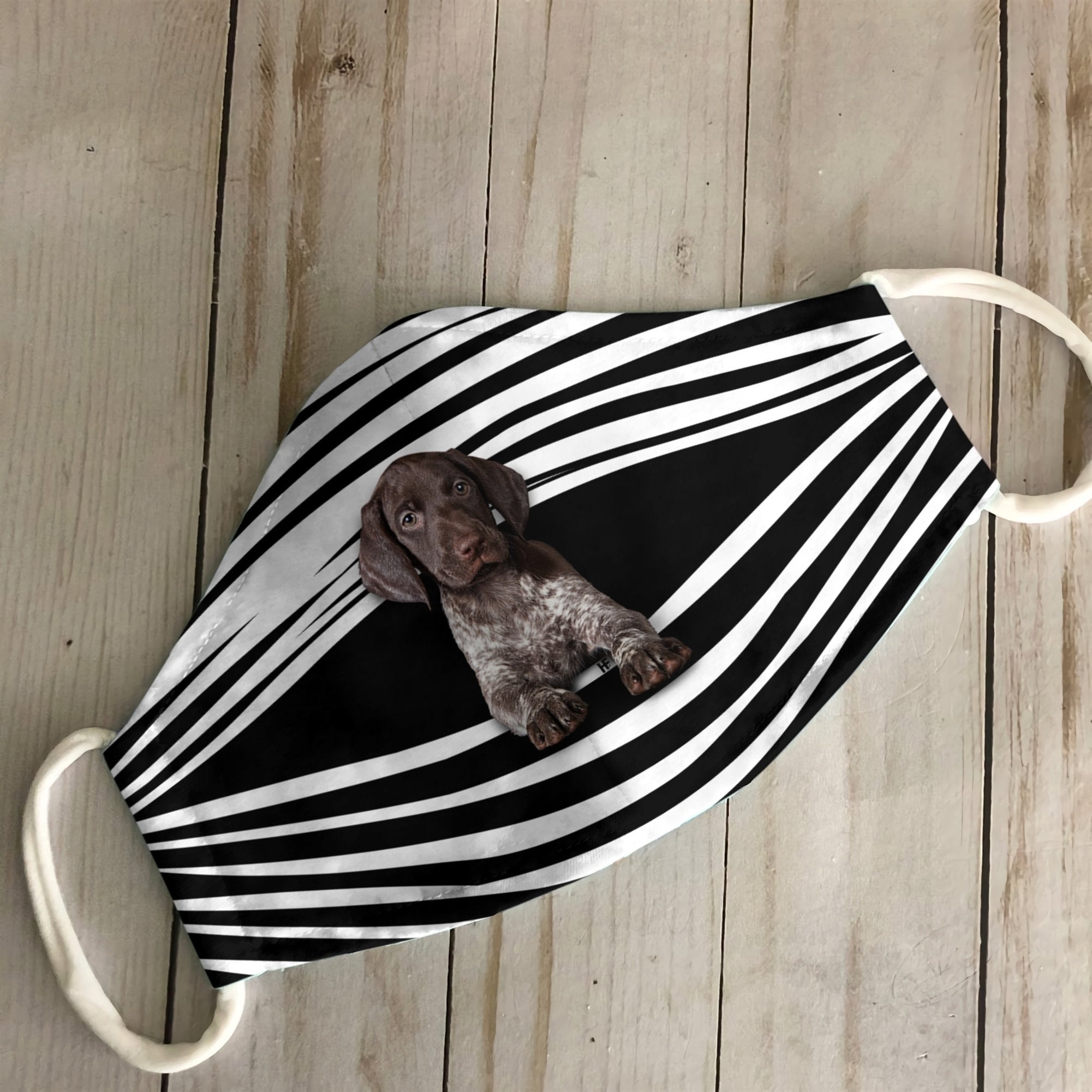 German Shorthaired Pointers Stripes EZ16 1807 Face Mask