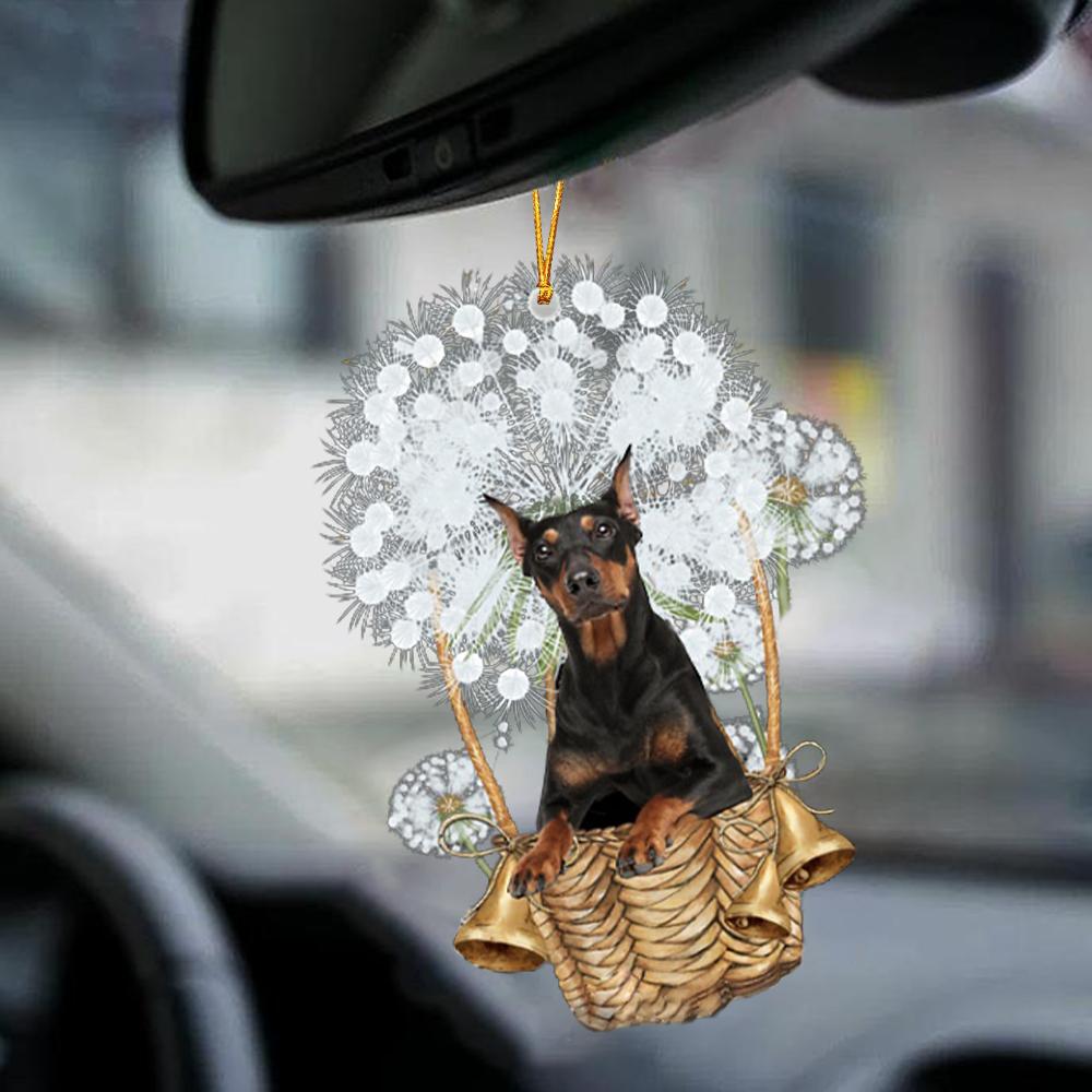 German Pinscher-Dandelion-Two Sided Ornament