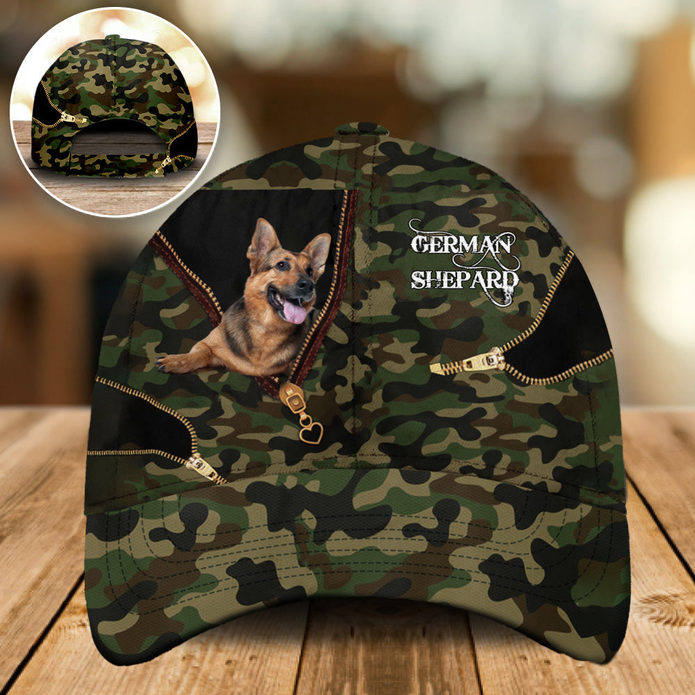 German Shepard 3 Camo Cap