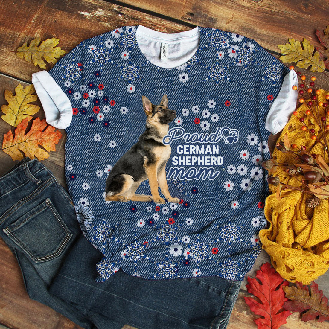 German Shepherd-Pround Mom T-shirt