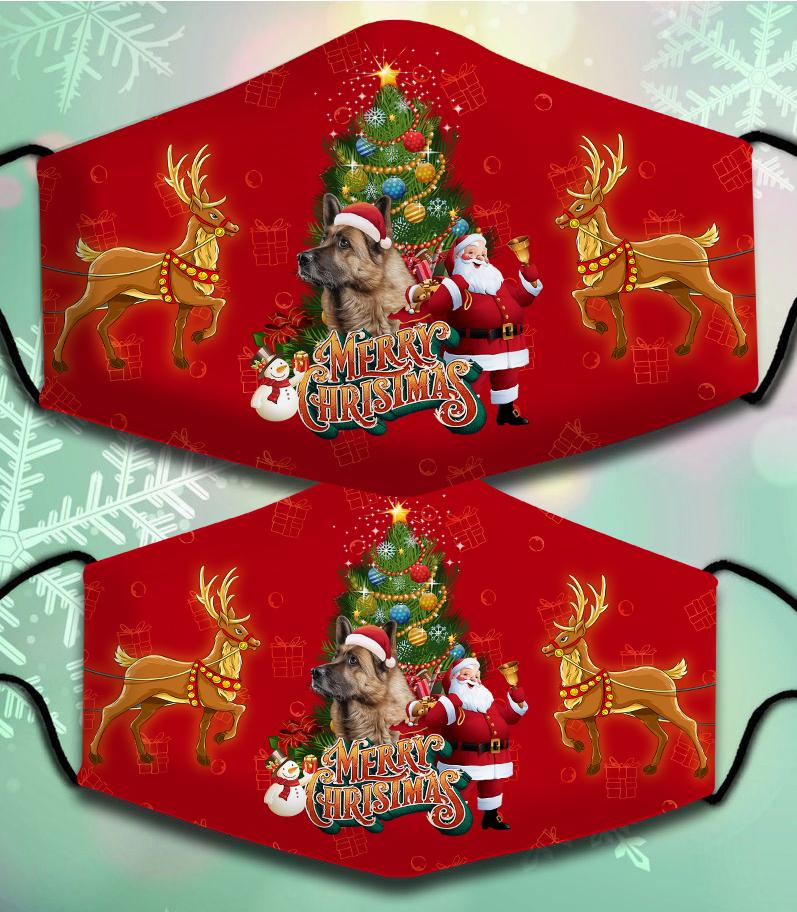 German Shepherd-Santa Claus&Dog-Veil