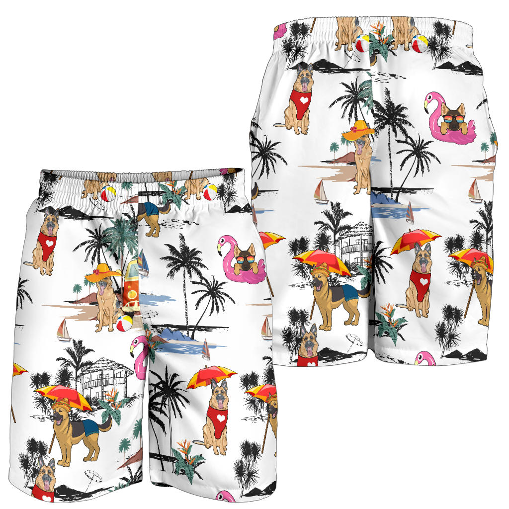 German Shepherd-Summer Beach Mens Shorts