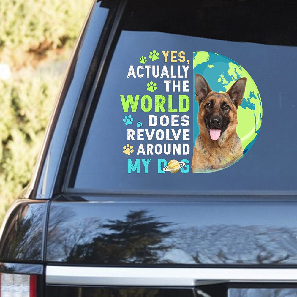 German Shepherd 2 Revolve Around Decal