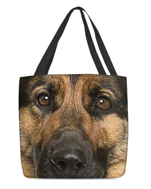 German Shepherd 5 Face-Cloth Tote Bag