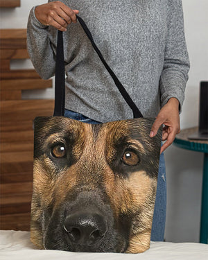 German Shepherd 5 Face-Cloth Tote Bag