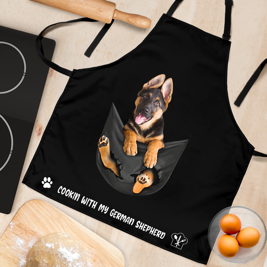 German Shepherd 7 Cookin' With Me Apron