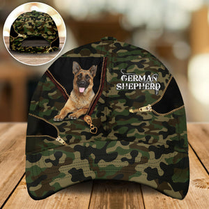 German Shepherd Camo Cap