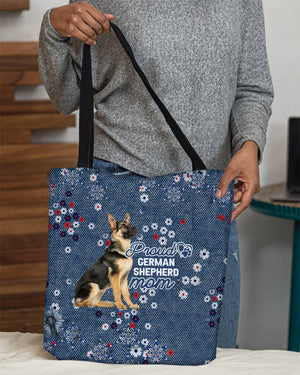 German Shepherd Pround Mom-Cloth Tote Bag