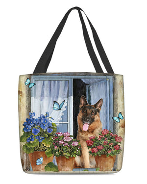 German Shepherd (3) Today I Choose Joy-Cloth Tote Bag