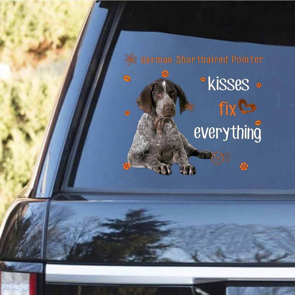 German Shorthaired Pointer-Kiss Fix Everything Decal