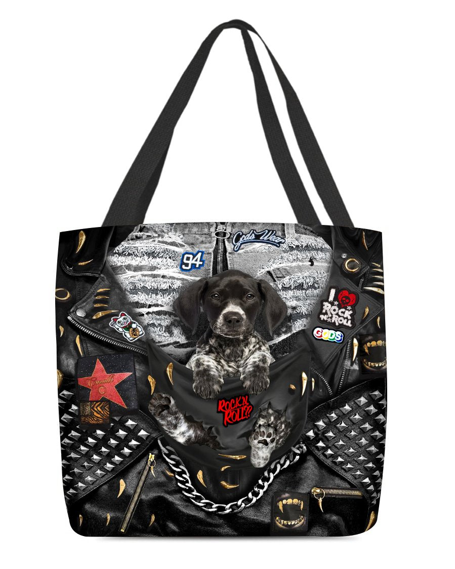 German Shorthaired Pointer-Rock Dog-Cloth Tote Bag