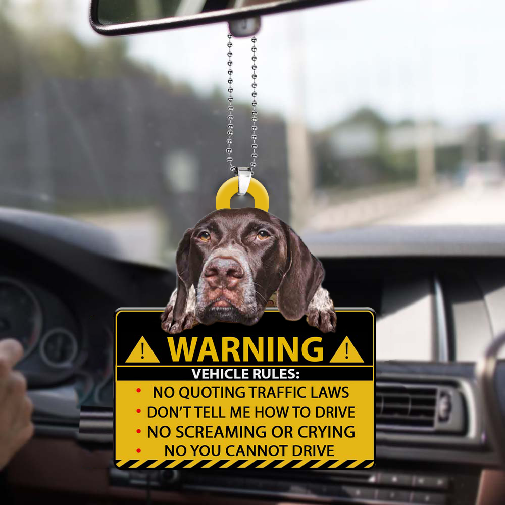 German Shorthaired Pointer-Vehicle Rules Two Side Ornament