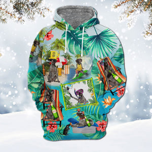 German Shorthaired Pointer 1-Surfing Hoodie