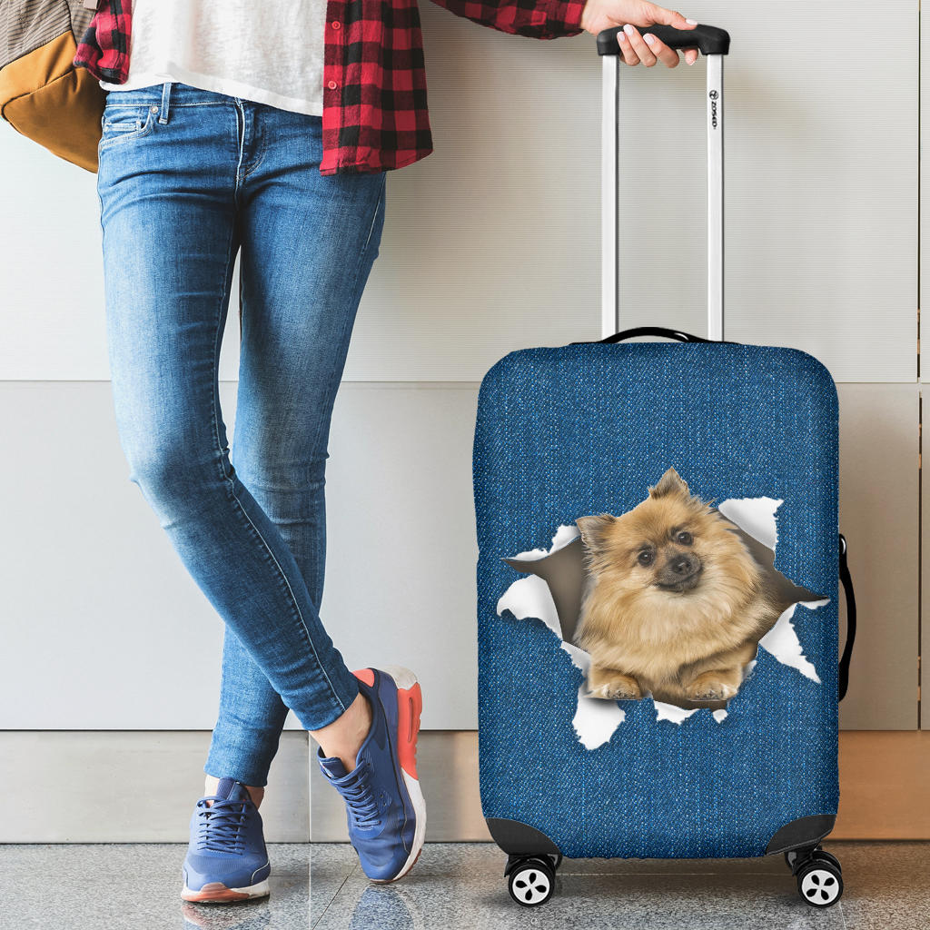 German Spitz-Torn Paper Luggage Covers