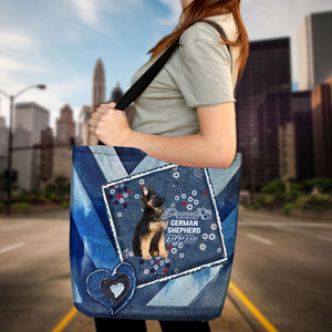 German shepherd 6 Pround Mom2-Cloth Tote Bag