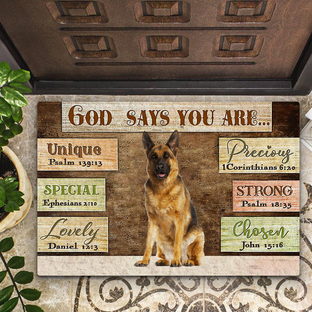 German  Shepherd  (5) God Says You Are Doormat