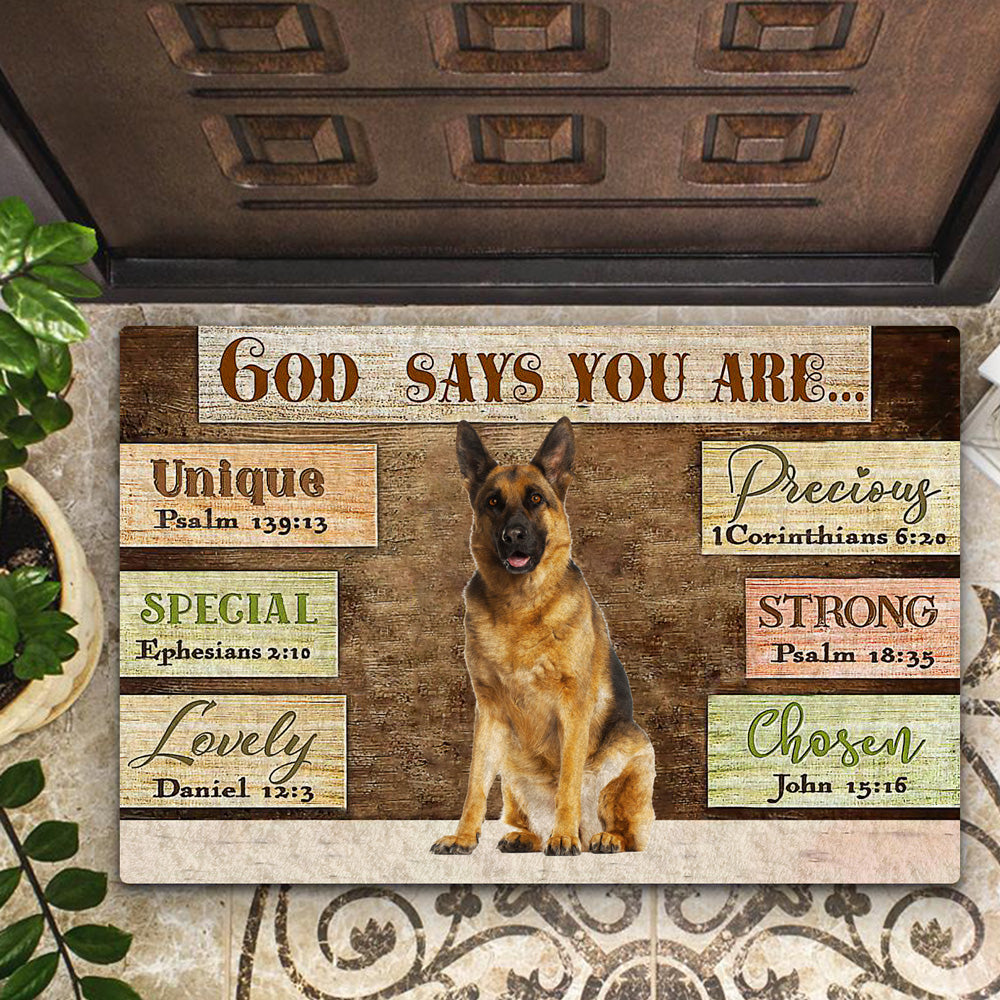 German  Shepherd  (5) God Says You Are Doormat