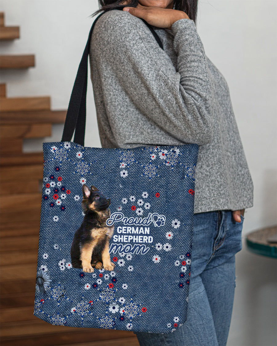 German shepherd (6) Pround Mom-Cloth Tote Bag