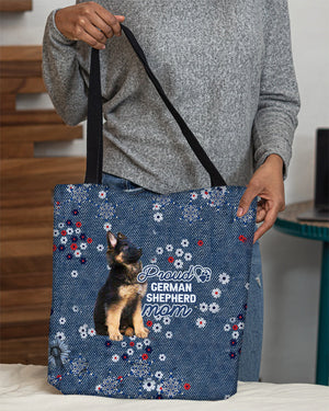 German shepherd (6) Pround Mom-Cloth Tote Bag