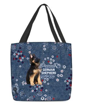 German shepherd (6) Pround Mom-Cloth Tote Bag