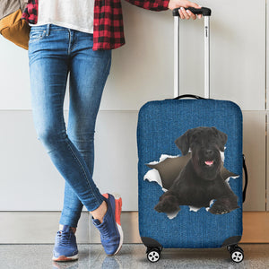 Giant Schnauzer-Torn Paper Luggage Covers