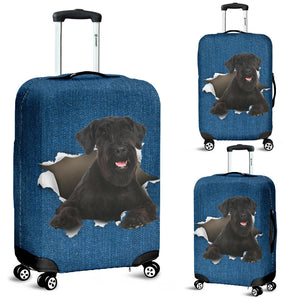 Giant Schnauzer-Torn Paper Luggage Covers