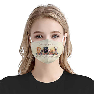 God Says You Are Floral Christian Dog EZ16 2503 Face Mask