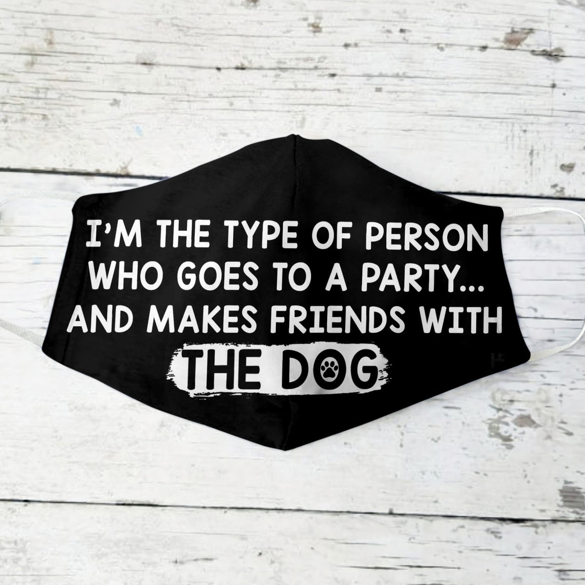 Going To A Party And Making Friends With The Dog EZ66 1603 Face Mask