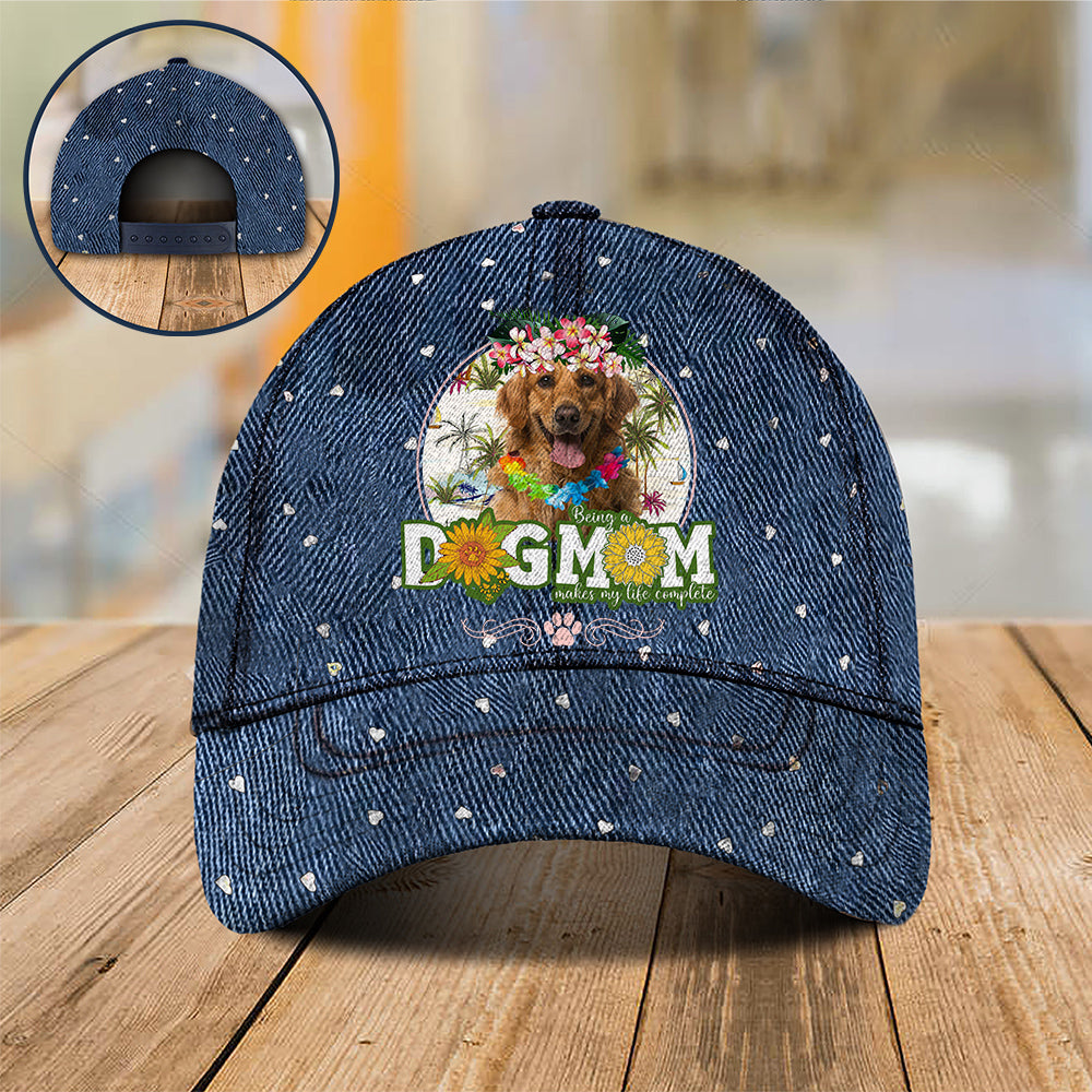 Golden-Retriever1 Hawaii beach Dog Mom Cap