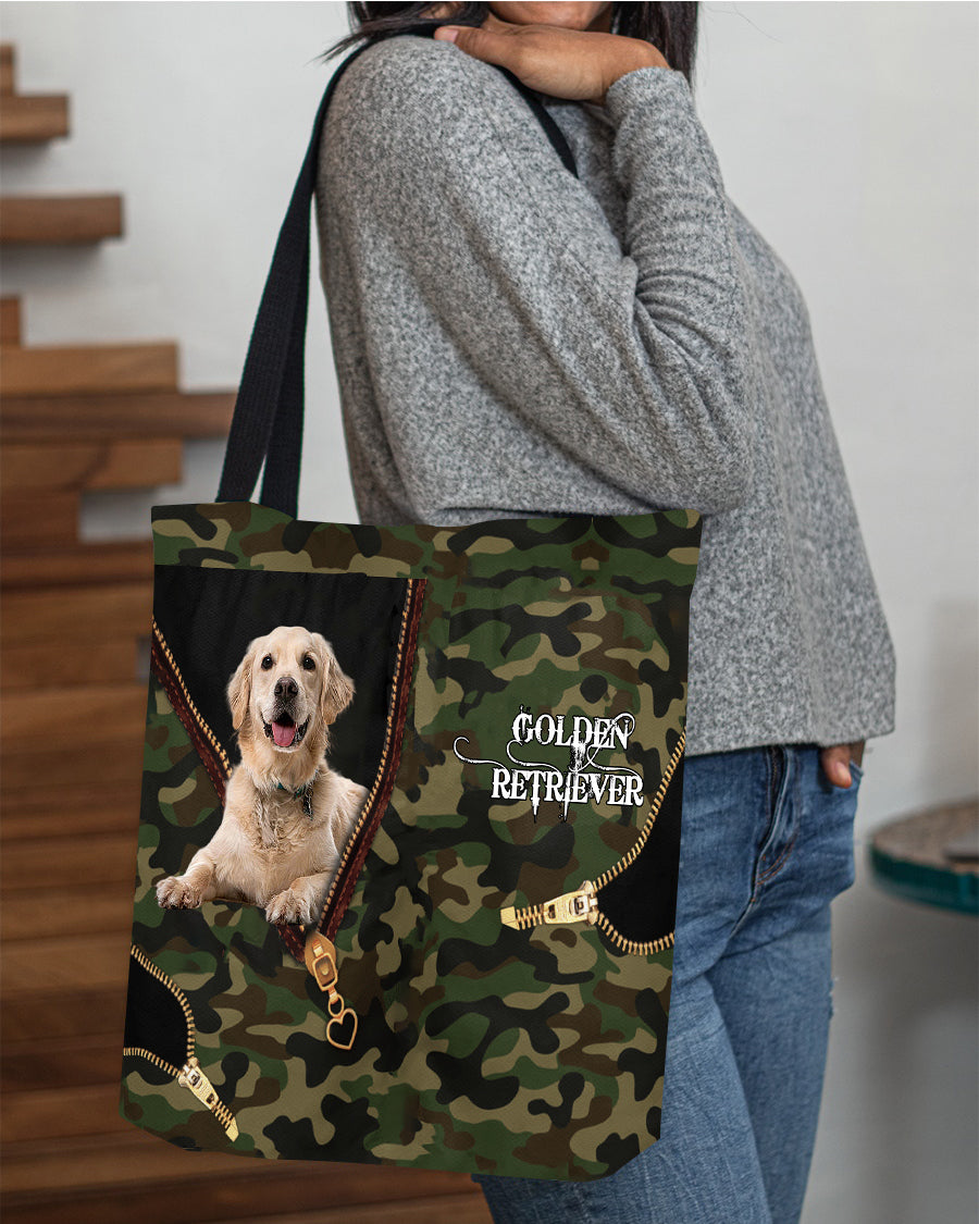 Golden-Retriever2 Camo Cloth Tote Bag