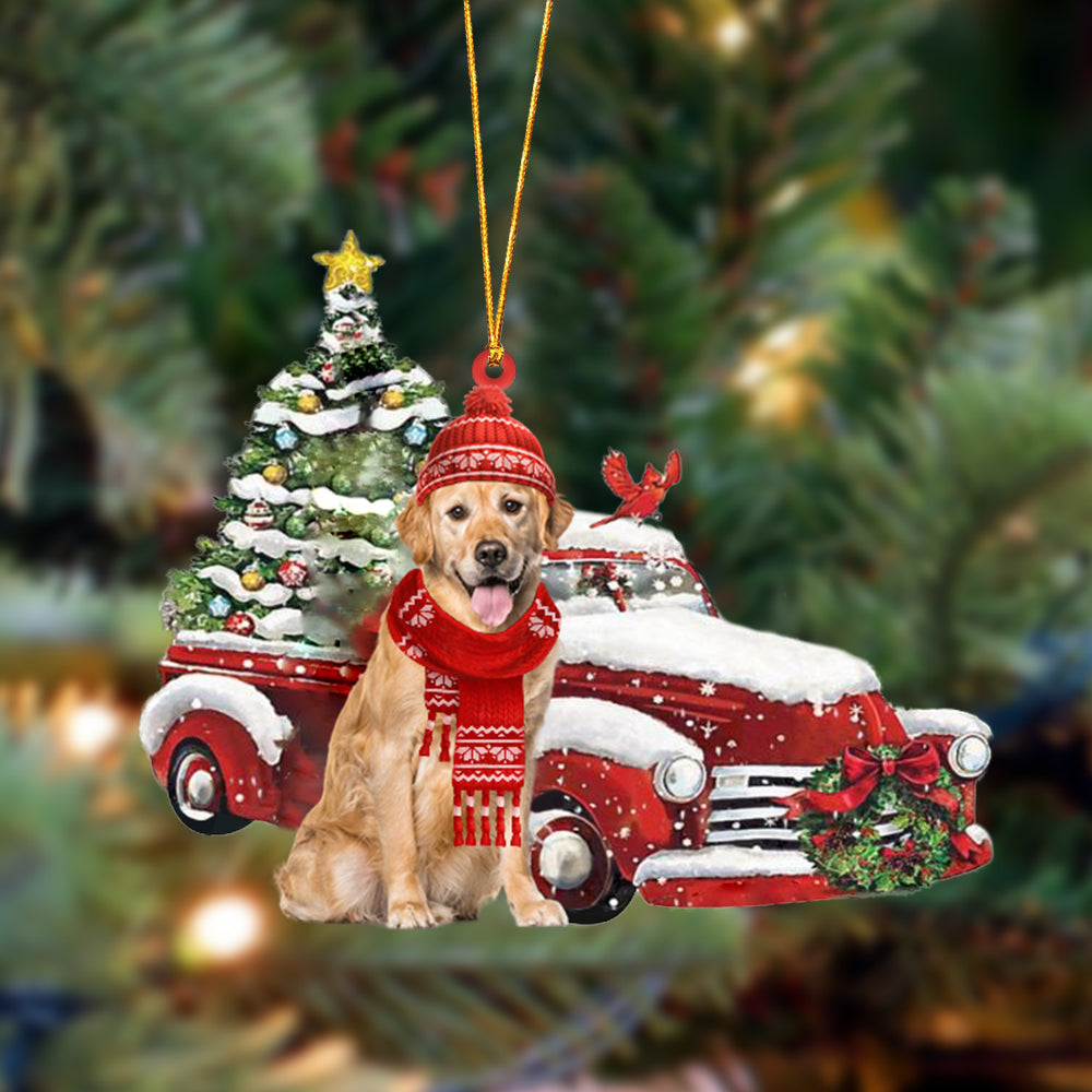 Christmas Car Two Sided Ornament