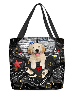 Golden Retriever-Rock Dog-Cloth Tote Bag