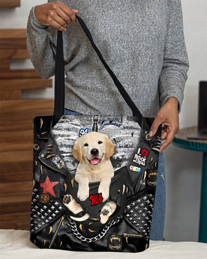 Golden Retriever-Rock Dog-Cloth Tote Bag