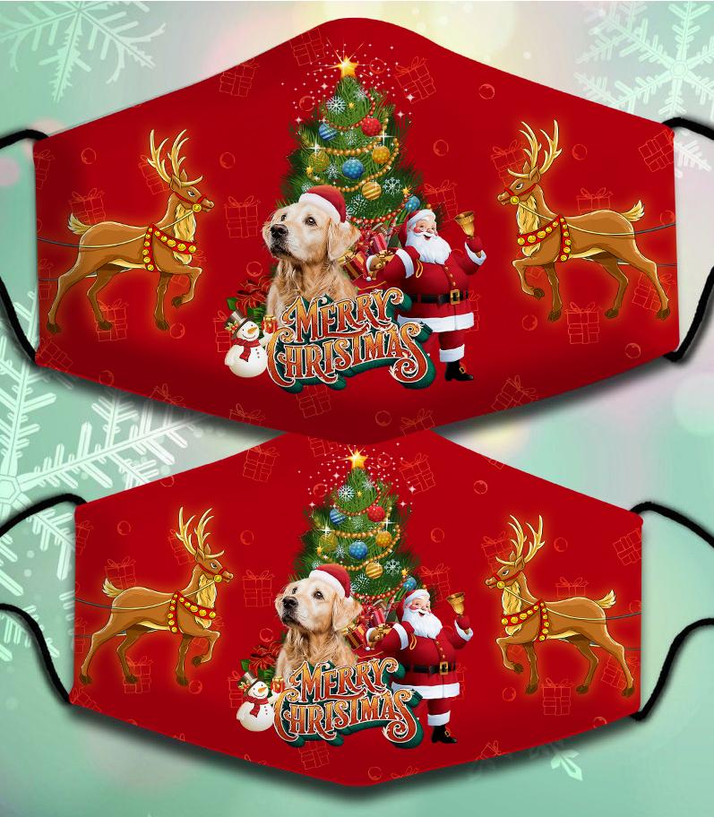 Golden Retriever-Santa Claus&Dog-Veil