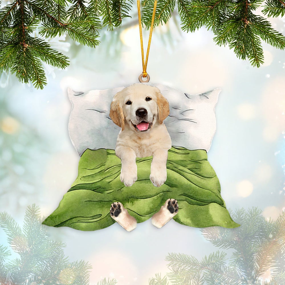 Golden Retriever-Sleep time Two Sides Ornament