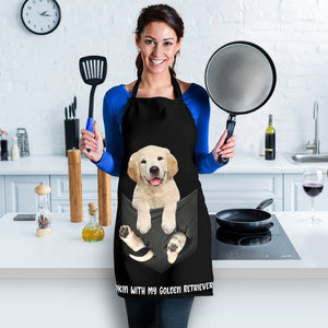 Golden Retriever 2 Cookin' With Me Apron