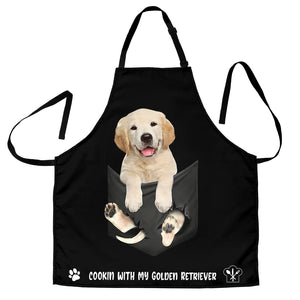 Golden Retriever 2 Cookin' With Me Apron