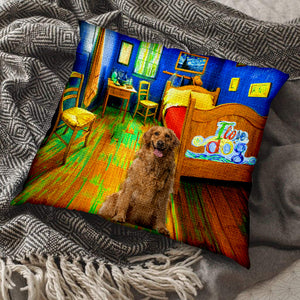 Golden Retriever 2 In the Bedroom-Pillow Case