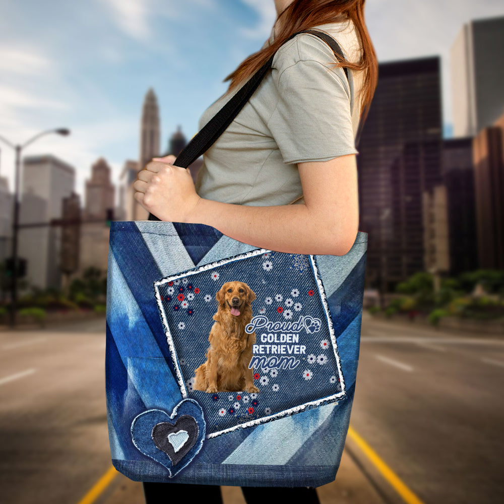 Golden Retriever 2 Pround Mom2-Cloth Tote Bag