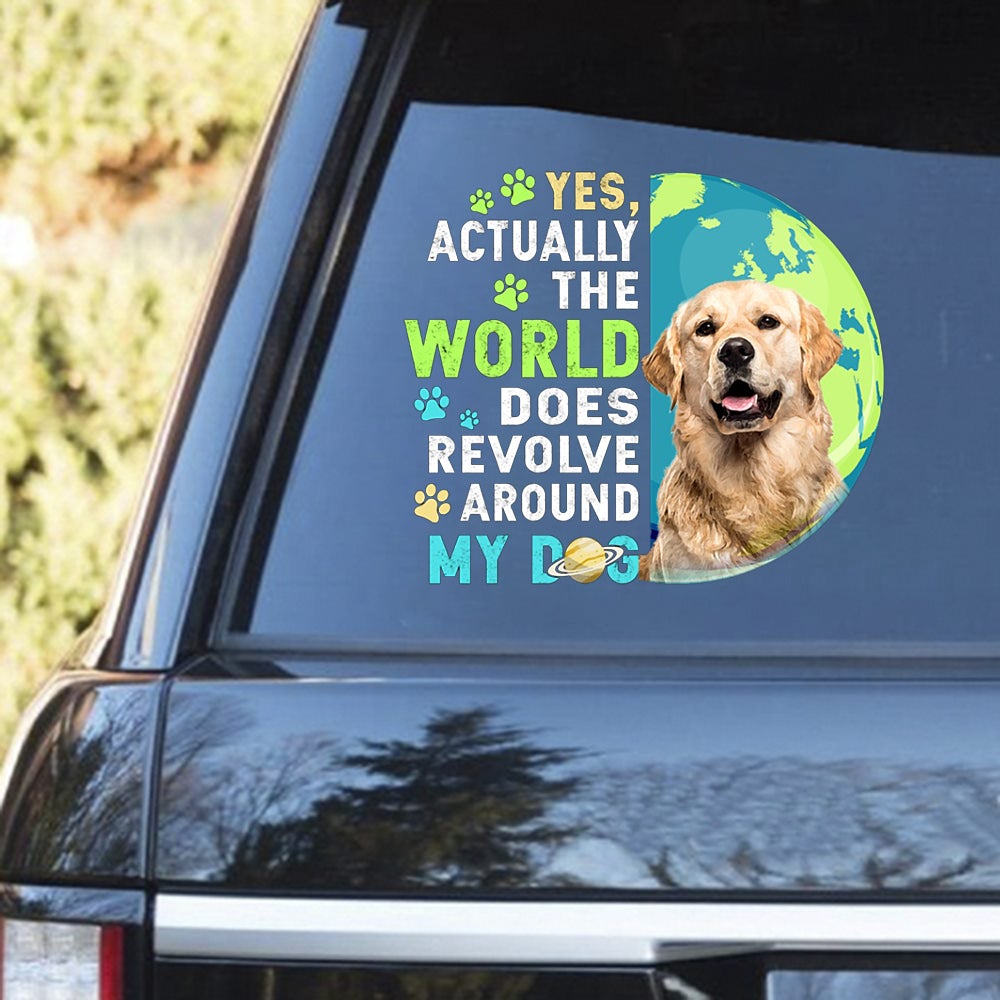 Golden Retriever 2 Revolve Around Decal