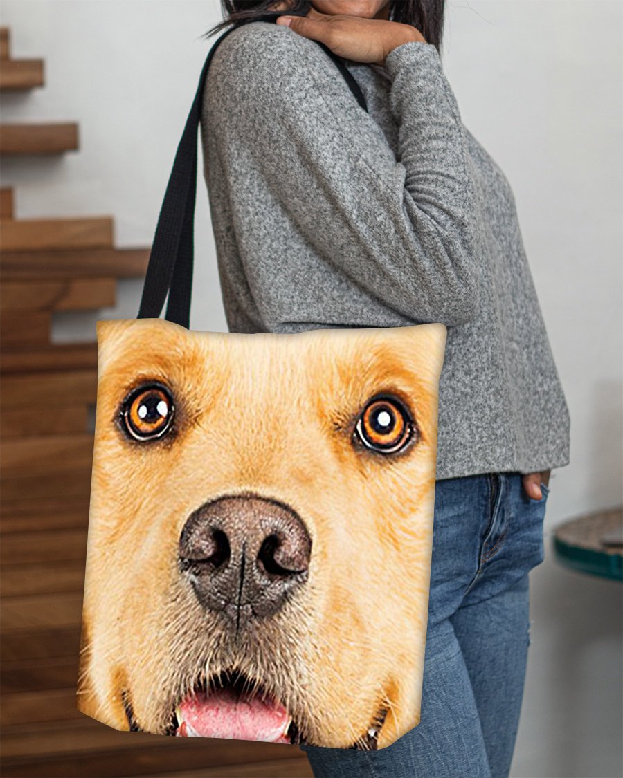 Golden Retriever  3 Face-Cloth Tote Bag