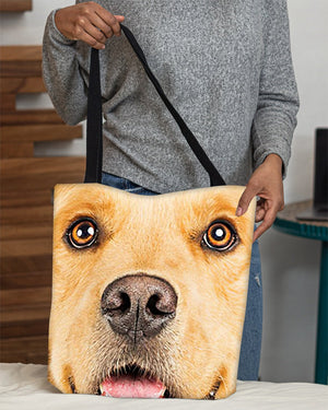 Golden Retriever  3 Face-Cloth Tote Bag