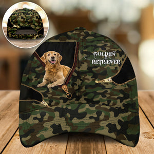 Golden Retriever Camo Cap